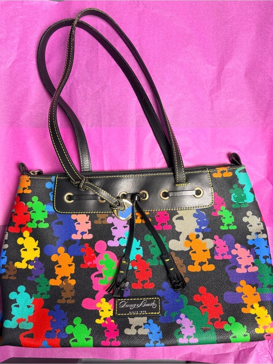 Dooney & Bourke Handbags - Dooney & Bourke Multicolor Mickey Silhouette Tote Bag